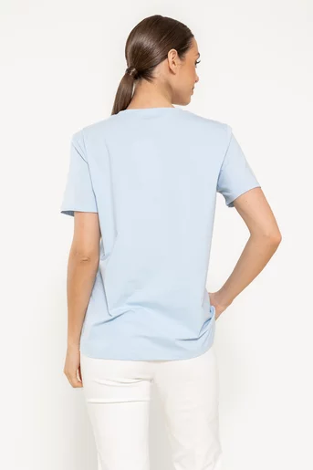 Tricou bumbac imprimeu stars bleu BMM0312
