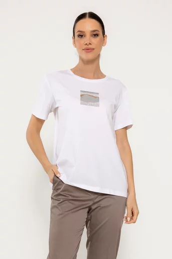 Tricou bumbac mount alb BMM0301
