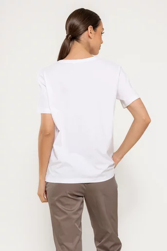 Tricou bumbac mount alb BMM0301