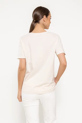 Tricou bumbac mount bej BMM0301