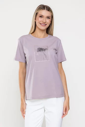 Tricou bumbac violet BMM0318