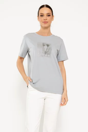 Tricou bumbac wildflowers vernil BMM0311