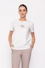 Tricou casual din bumbac alb BLI0237 thumbnail picture - 