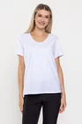 Tricou casual din bumbac în anchior v alb BMM0315 thumbnail picture - 