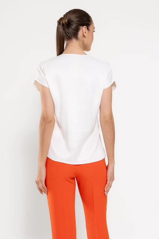 Tricou cu panou frunze verde BROS0305 picture - 2