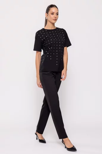 Tricou cu ținte negru BDP0201