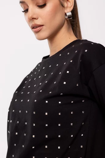 Tricou cu ținte negru BDP0201