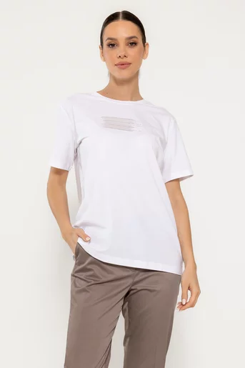 Tricou stripes alb BMM0305
