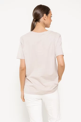 Tricou stripes bej BMM0305