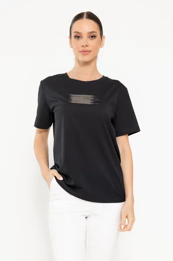 Tricou stripes negru BMM0305