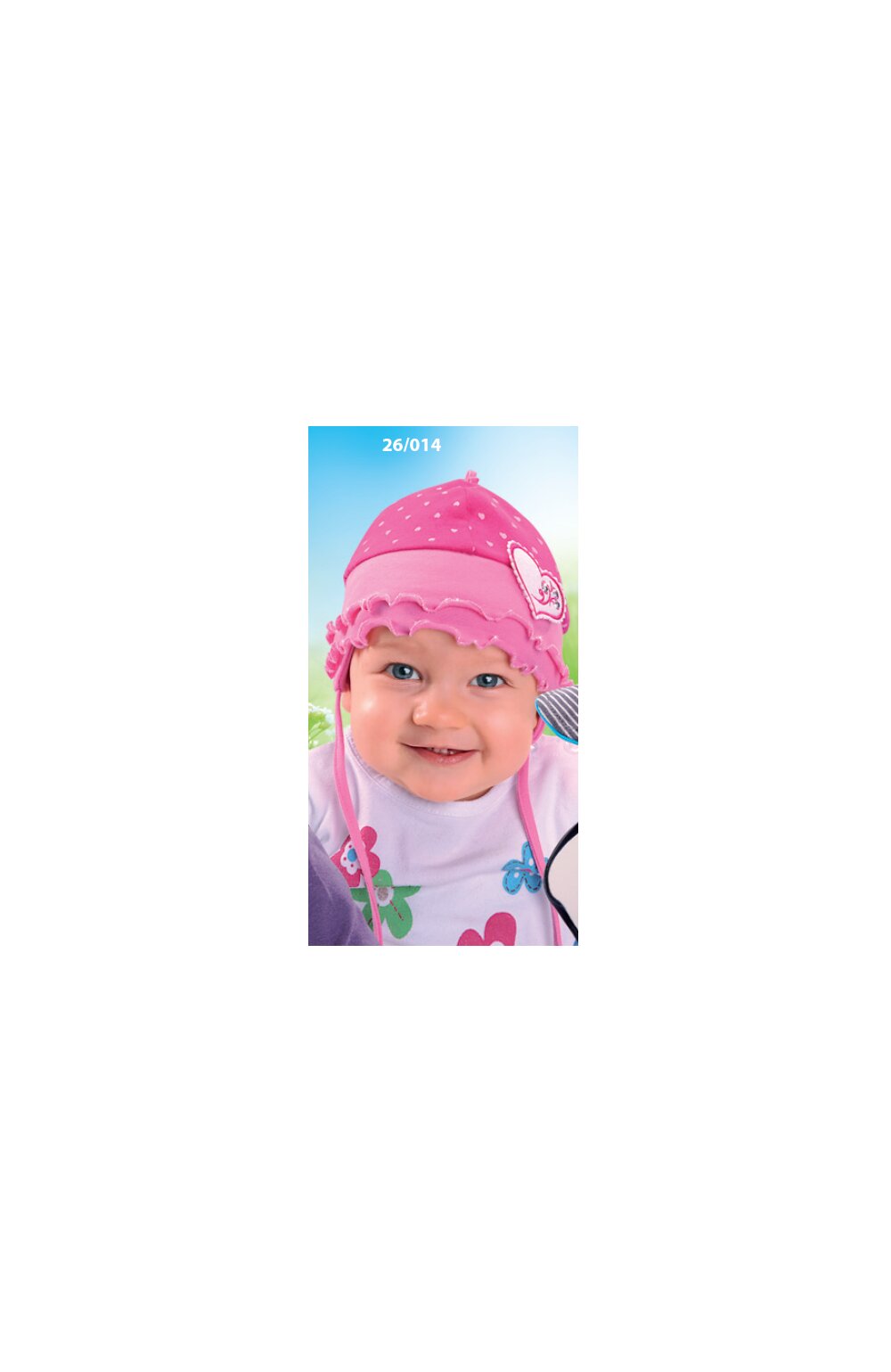 Caciula din bumbac pentru bebelusi 1-12 luni - AJS 26-014 lila