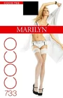 Ciorapi cu banda adeziva - Marilyn Coco 733, 20 DEN - negru