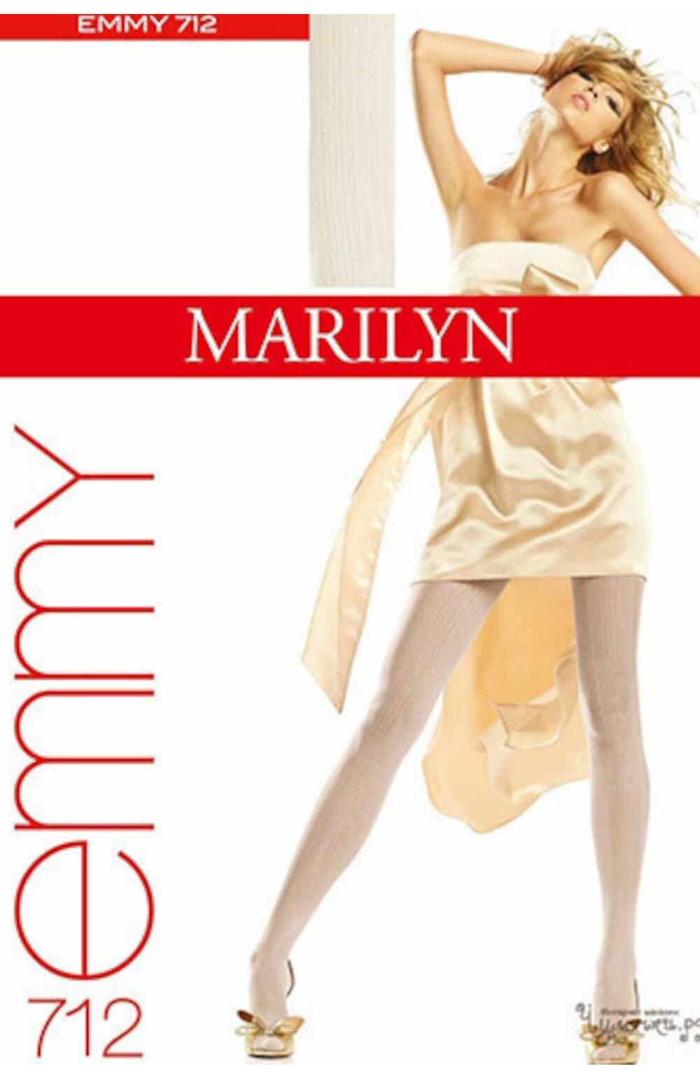 Ciorapi subtiri cu model - Marilyn Emmy 712, 20 DEN - negru