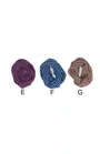 Fular tricotat pentru fete peste 12 ani - AJS 26-343 bleumarin, magenta, maro