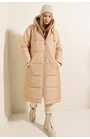 Geaca lunga dama Mocha Maxi
