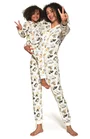 Pijama salopeta pentru fete 1-8 ani, colectia mama-fiica, Cornette G384-146 Dogs 2