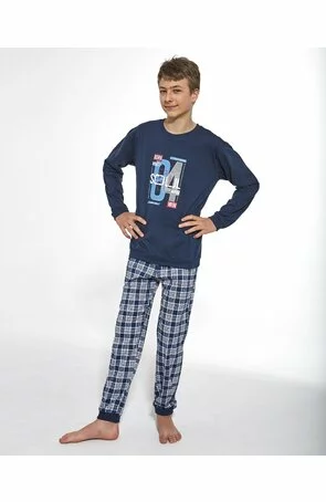 Pijama adolescenti, marimi 164-188 cm, 100% bumbac, Cornette B967-038