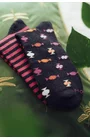 Sosete dama - Sosete colorate - fabricate din bumbac, cu model asimetric colorate - Happy socks - More S078AS008 Sweets