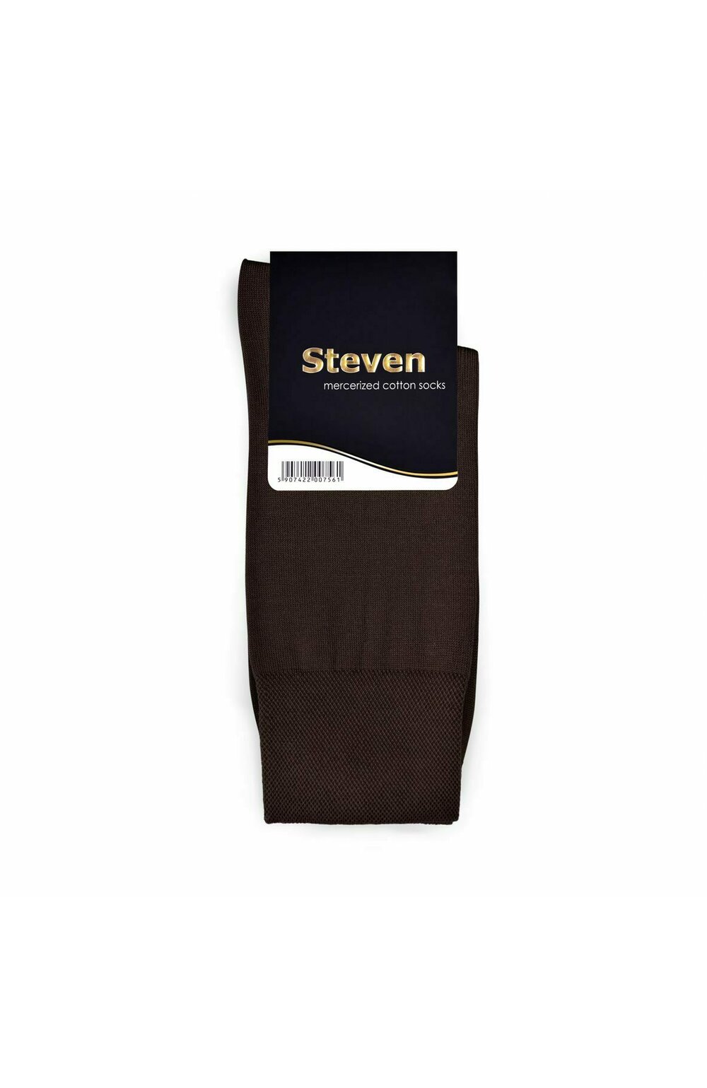 Sosete barbati business, bumbac mercerizat, culoare maro - Steven S087-MAR