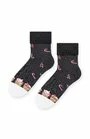 Sosete flausate pentru dama, model Craciun - Steven S030-27B grafit