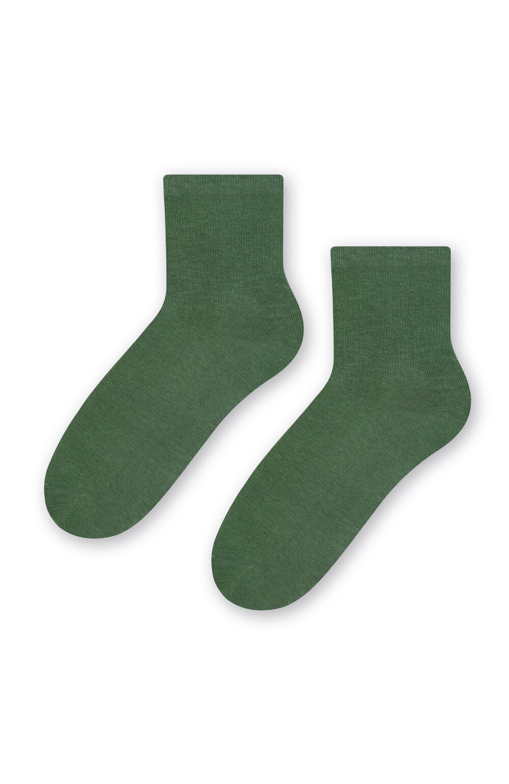 Sosete simple din bumbac pentru dama - Steven S037-059 verde