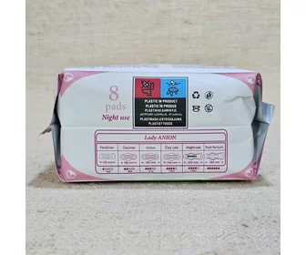 Absorbante pentru noapte cu aripioare 4 picături 29 cm 8 buc. picture - 2