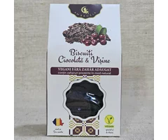 Biscuiți cu ciocolată și vișine fără zahăr adăugat 130g