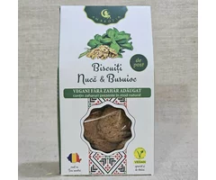 Biscuiți cu nucă și busuioc fără zahăr adăugat 130g