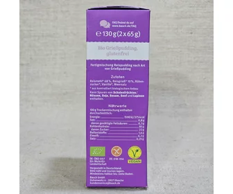 Budincă de griș fără gluten ECO 130g picture - 4