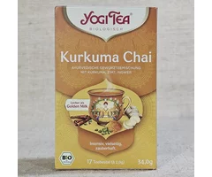Ceai ayurvedic Kurkuma chai cu scorțișoară și ghimbir ECO 34g 17 plicuri