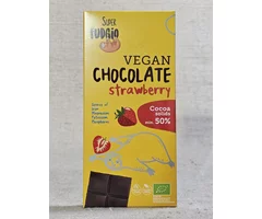 Ciocolată 50% cu căpșuni ECO 80g