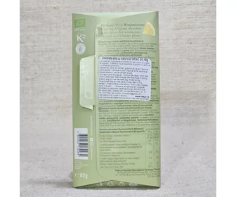 Ciocolată albă cu matcha și lămâie ECO 60g picture - 2