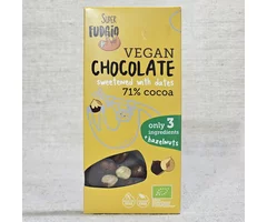 Ciocolată vegană cu alune de pădure și curmale ECO 100g