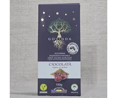 Ciocolată vegană cu polen și vișine 100g