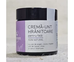 Cremă-unt hrănitoare cu ulei de argan, cocos, migdale, unt de cacao, shea și uleiuri esențiale 60ml