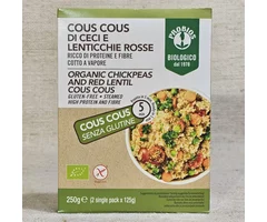 Cus cus din năut și linte roșie fără gluten ECO 2x125g