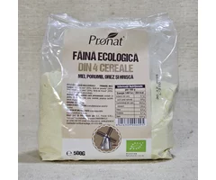 Făină din 4 cereale mei, hriscă, orez, porumb ECO 500g
