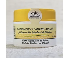 Gommage cu miere, argilă și extract din sâmburi de măsline 50ml