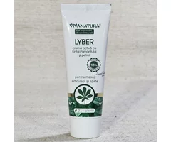Lyber cremă activă cu Untul-pământului și petrol pentru masarea articulațiilor și a spatelui 75ml
