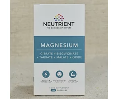 Magnesiu taurate, blisglycinate, taurate, malate și oxide 120 capsule
