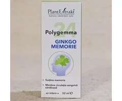 Polygemma 24 ginkgo pentru memorie 50ml