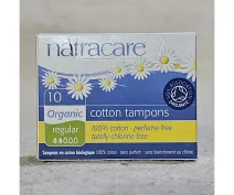 Tampoane Normale din bumbac fără aplicator 2 picături ECO 10 buc.