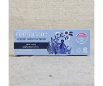 Tampoane Super plus din bumbac fără aplicator 4 picături ECO 20 buc.