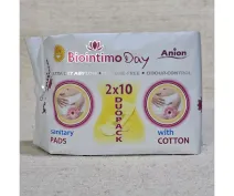 Absorbante Duopack cu ioni negativi pentru zi cu aripioare 24 cm 2x10 buc.