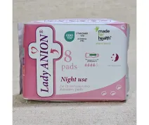Absorbante pentru noapte cu aripioare 4 picături 29 cm 8 buc.