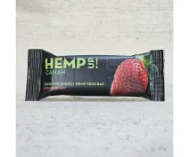 Baton cu semințe de cânepă și căpșuni ECO 48g