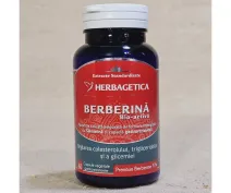 Berberină bio-activă pentru reglarea colesterolului, a trigliceridelor și a glicemiei 60 capsule