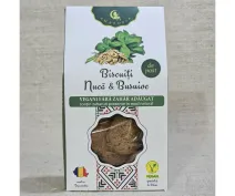 Biscuiți cu nucă și busuioc fără zahăr adăugat 130g