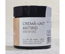 Cremă antirid cu ulei de argan, ricin, cocos, cacao, shea, cătină și uleiuri esențiale 60ml