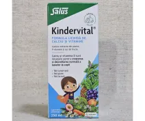 Formulă lichidă de calciu și vitamine pentru copii Kindervital 250ml